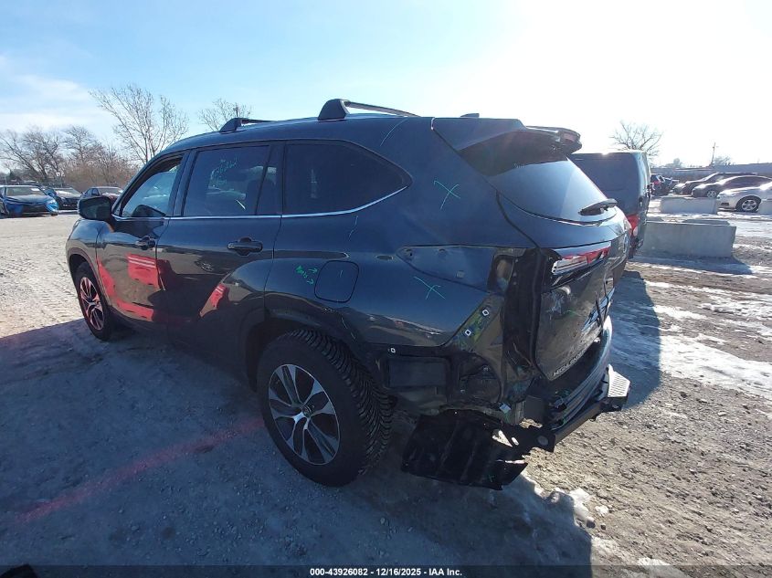 2022 Toyota Highlander Xle VIN: 5TDGZRBH9NS589162 Lot: 43926082