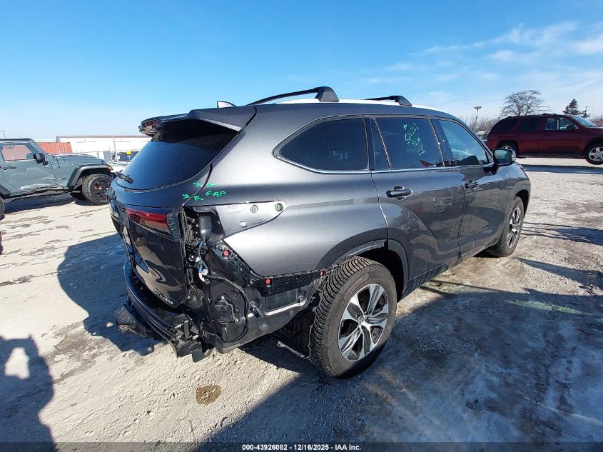 2022 Toyota Highlander Xle VIN: 5TDGZRBH9NS589162 Lot: 43926082