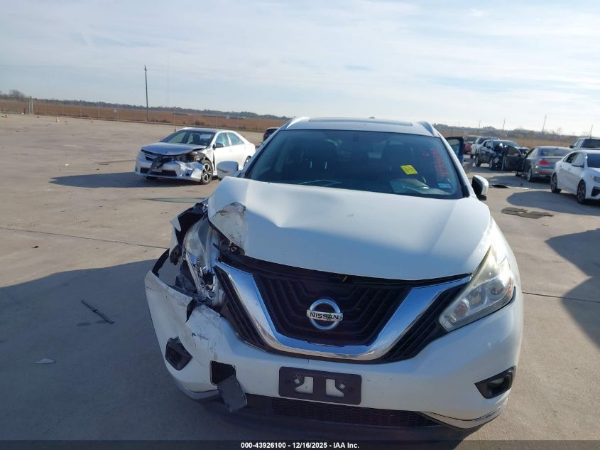 2017 Nissan Murano Platinum VIN: 5N1AZ2MG6HN161931 Lot: 43926100