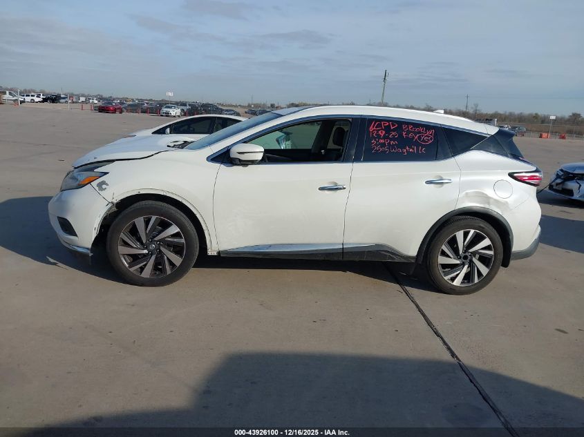 2017 Nissan Murano Platinum VIN: 5N1AZ2MG6HN161931 Lot: 43926100