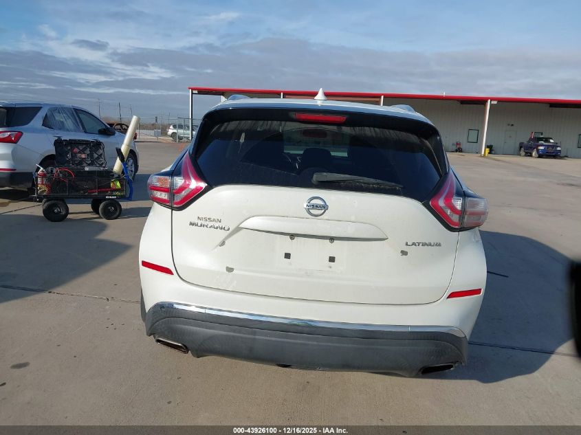2017 Nissan Murano Platinum VIN: 5N1AZ2MG6HN161931 Lot: 43926100