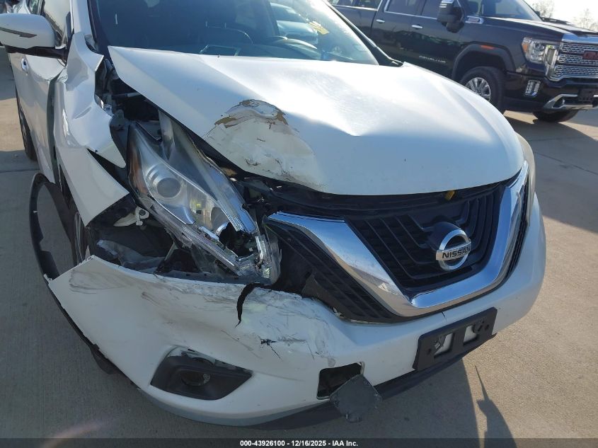2017 Nissan Murano Platinum VIN: 5N1AZ2MG6HN161931 Lot: 43926100