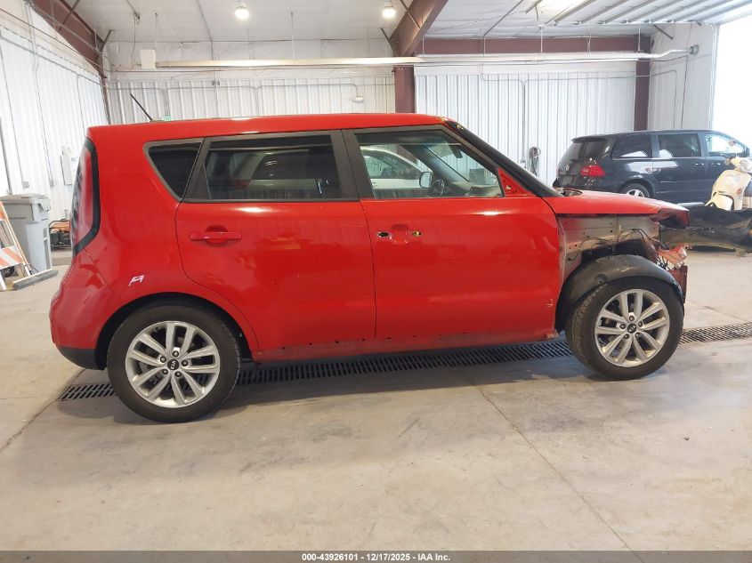 2018 Kia Soul + VIN: KNDJP3A5XJ7543943 Lot: 43926101