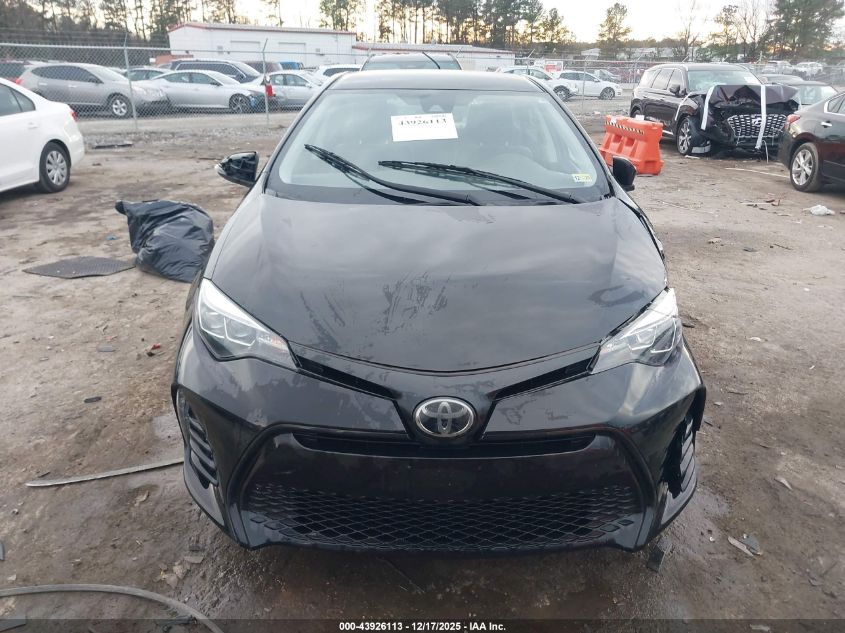2017 Toyota Corolla Se VIN: 2T1BURHEXHC955245 Lot: 43926113