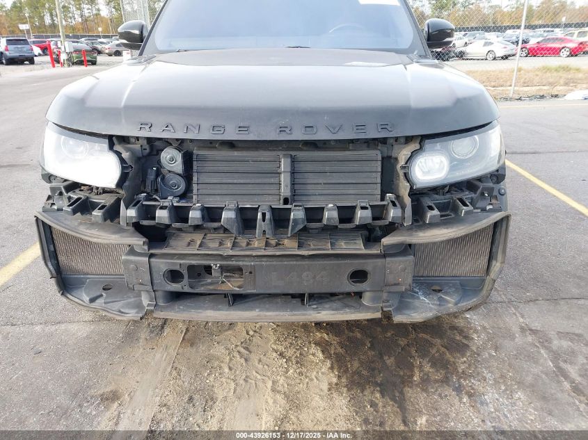 2016 Land Rover Range Rover Sport 3.0L V6 Supercharged Hse VIN: SALWS2PF3GA116235 Lot: 43926153