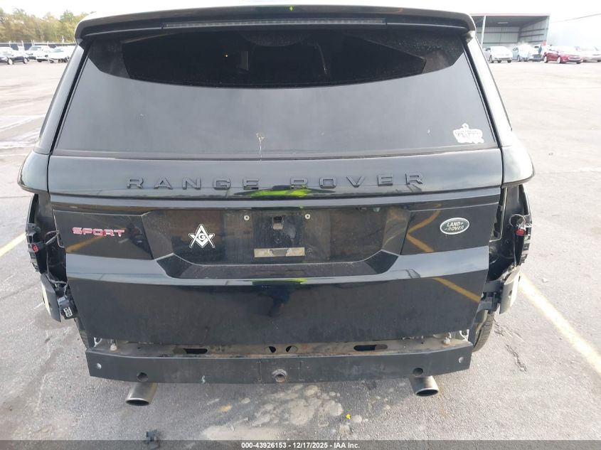 2016 Land Rover Range Rover Sport 3.0L V6 Supercharged Hse VIN: SALWS2PF3GA116235 Lot: 43926153