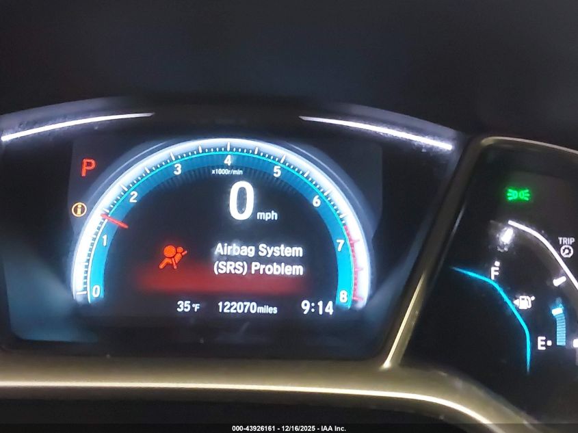 2018 Honda Civic Ex VIN: 19XFC2F7XJE002512 Lot: 43926161