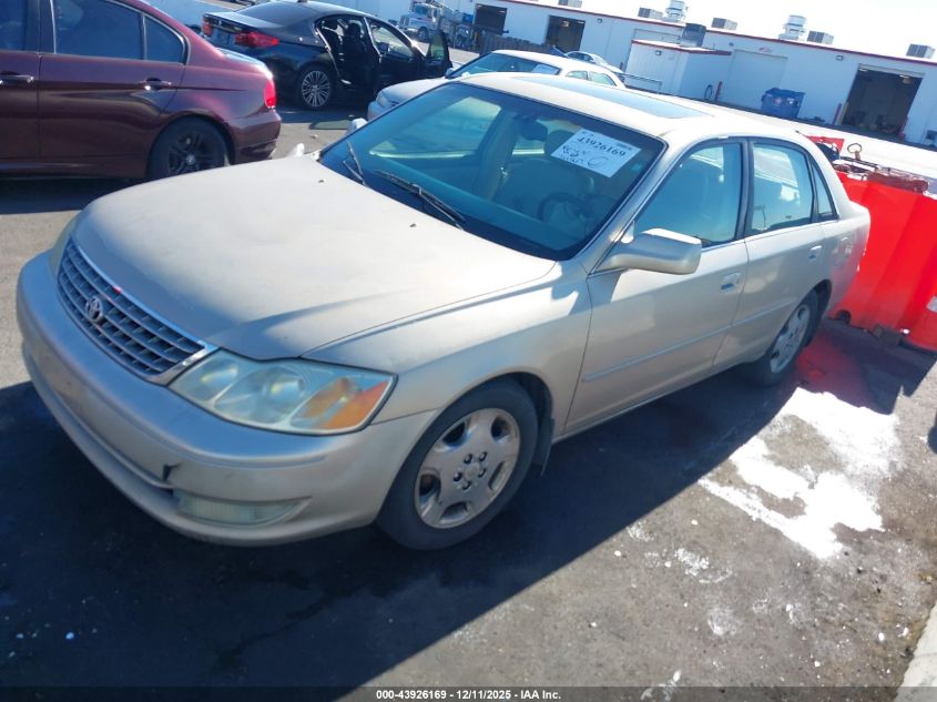 2003 Toyota Avalon Xls VIN: 4T1BF28B93U286058 Lot: 43926169
