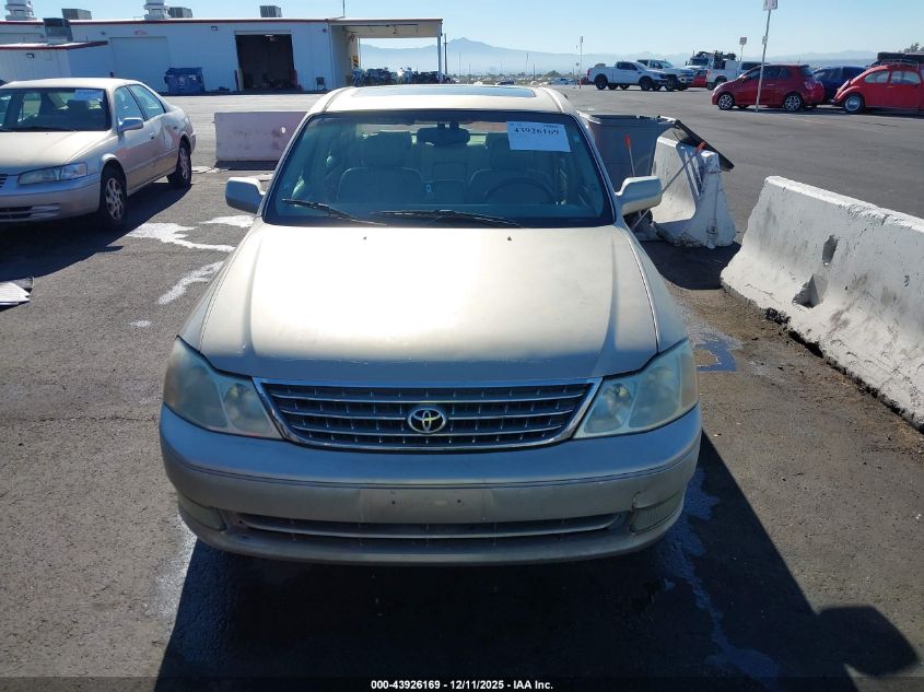 2003 Toyota Avalon Xls VIN: 4T1BF28B93U286058 Lot: 43926169
