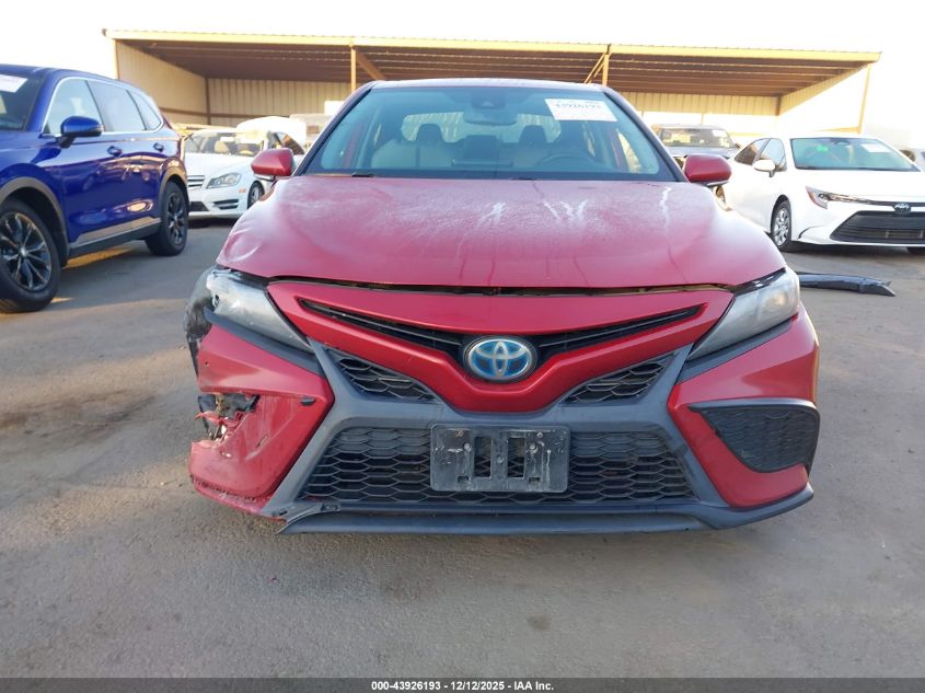 2021 Toyota Camry Se Hybrid VIN: 4T1S31AK3MU020582 Lot: 43926193