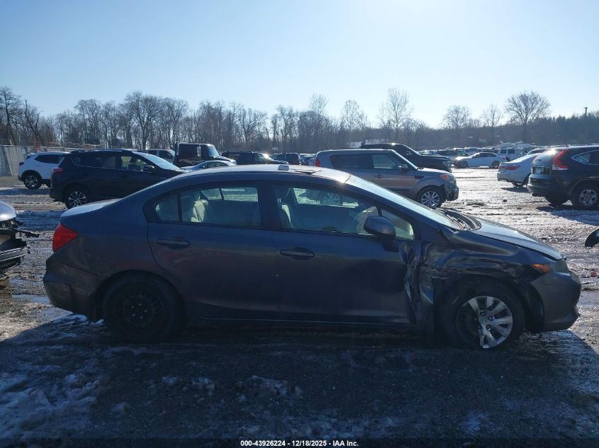 2012 Honda Civic Lx VIN: 2HGFB2F56CH304096 Lot: 43926224