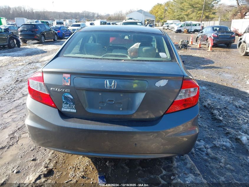 2012 Honda Civic Lx VIN: 2HGFB2F56CH304096 Lot: 43926224