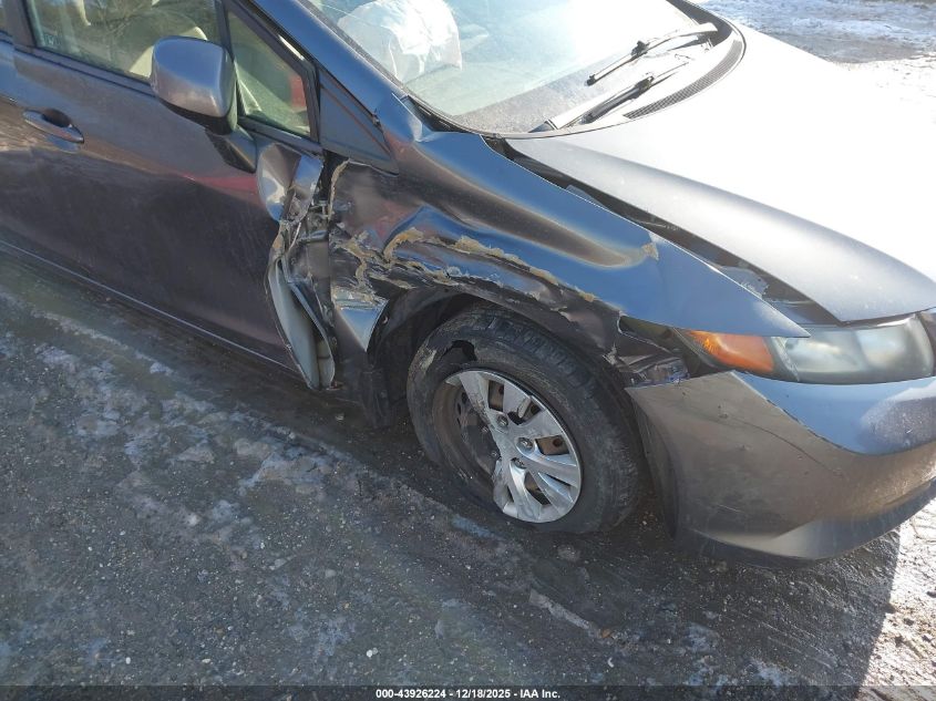 2012 Honda Civic Lx VIN: 2HGFB2F56CH304096 Lot: 43926224