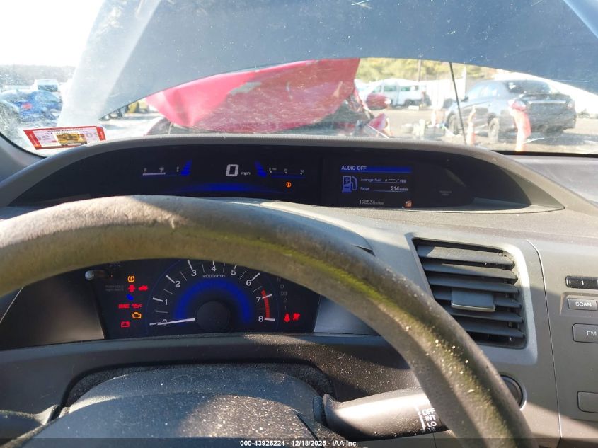 2012 Honda Civic Lx VIN: 2HGFB2F56CH304096 Lot: 43926224