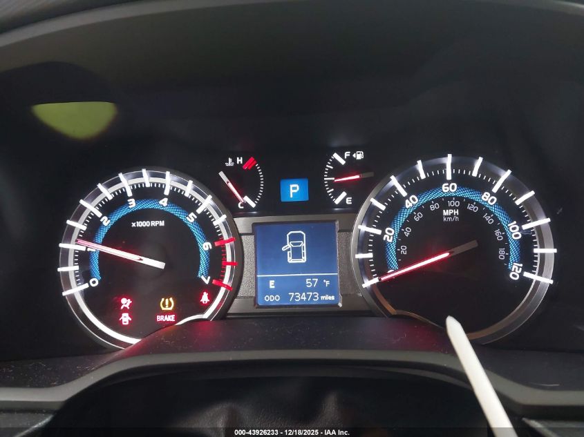 2019 Toyota 4Runner Trd Off Road Premium VIN: JTEBU5JR3K5649834 Lot: 43926233