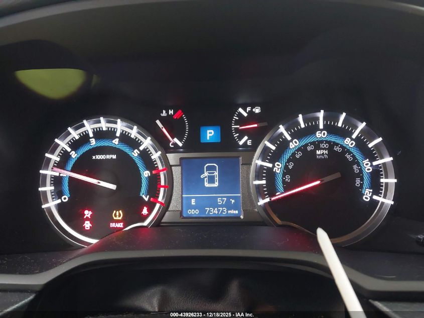 2019 Toyota 4Runner Trd Off Road Premium VIN: JTEBU5JR3K5649834 Lot: 43926233