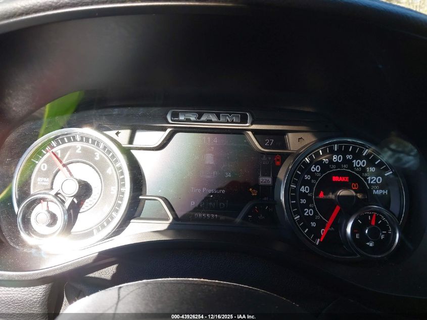 2021 Ram 1500 Laramie 4X4 5'7 Box VIN: 1C6SRFJT6MN513988 Lot: 43926254