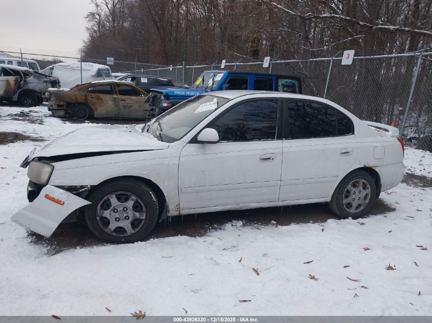 2002 Hyundai Elantra Gls VIN: KMHDN45DX2U454348 Lot: 43926320