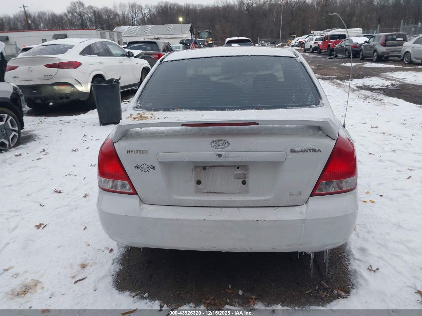 2002 Hyundai Elantra Gls VIN: KMHDN45DX2U454348 Lot: 43926320