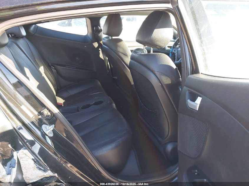 2014 Hyundai Veloster Turbo W/Blue VIN: KMHTC6AE2EU207485 Lot: 43926336