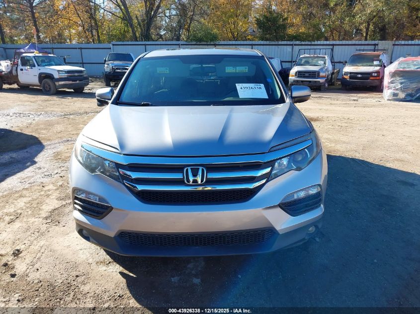 2017 Honda Pilot Ex-L VIN: 5FNYF5H82HB045611 Lot: 43926338