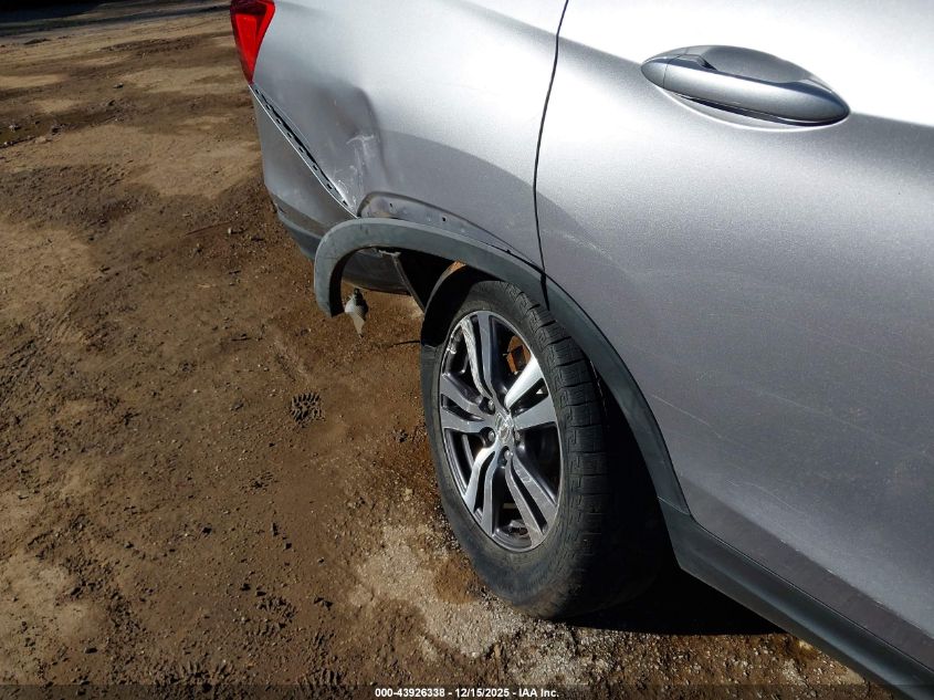 2017 Honda Pilot Ex-L VIN: 5FNYF5H82HB045611 Lot: 43926338