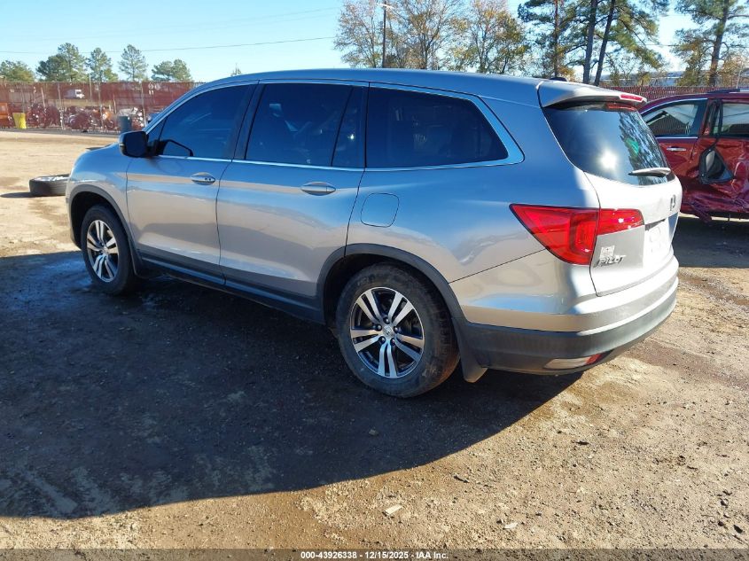 2017 Honda Pilot Ex-L VIN: 5FNYF5H82HB045611 Lot: 43926338