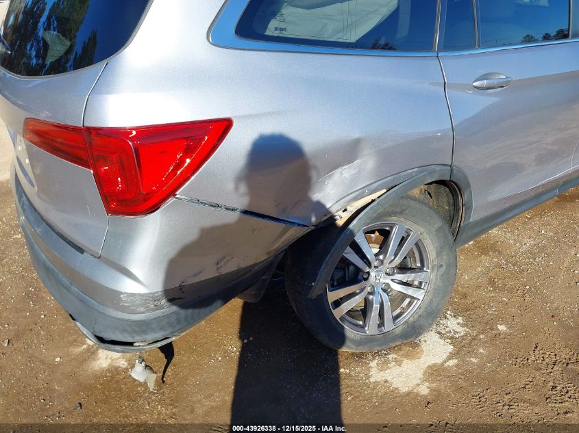 2017 Honda Pilot Ex-L VIN: 5FNYF5H82HB045611 Lot: 43926338