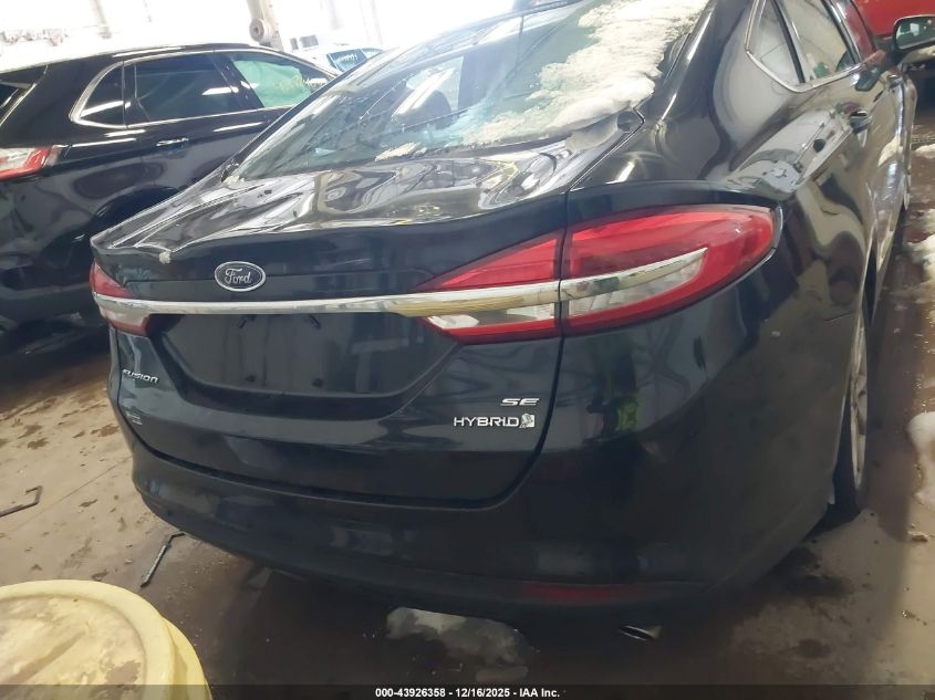2017 Ford Fusion Hybrid Se VIN: 3FA6P0LU1HR356608 Lot: 43926358