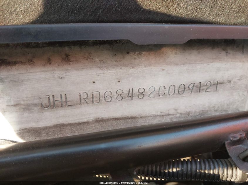 2002 Honda Cr-V Lx VIN: JHLRD68482C009121 Lot: 43926392