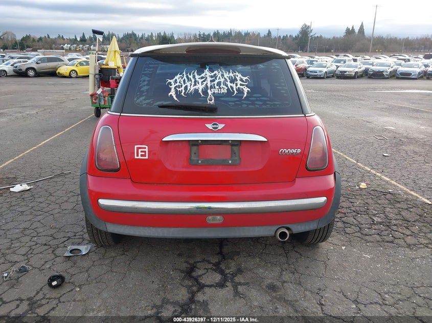 2003 Mini Cooper VIN: WMWRC33433TC46302 Lot: 43926397