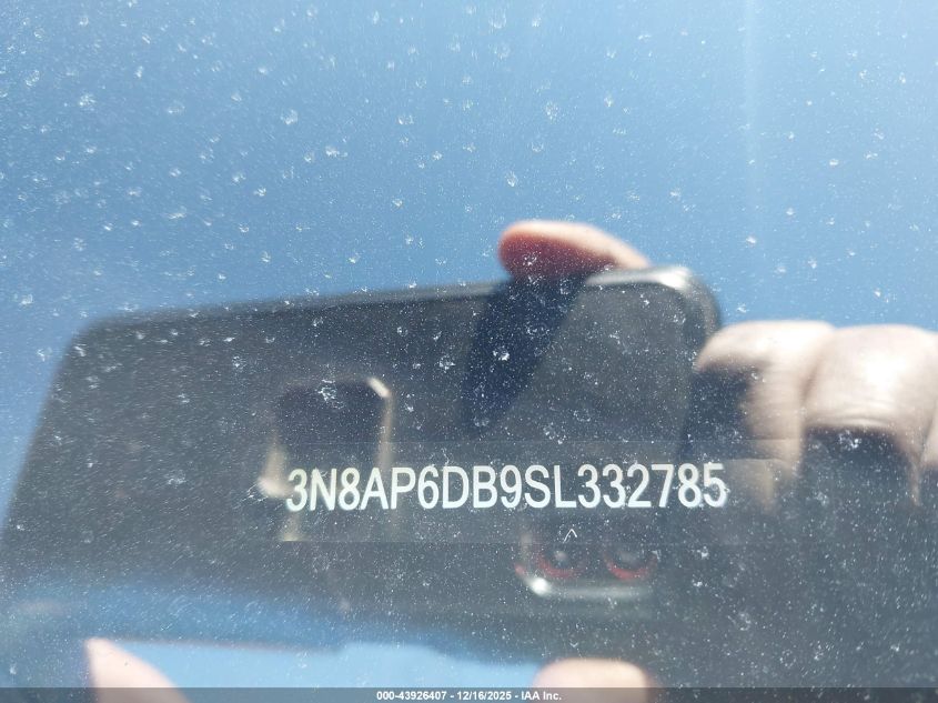 2025 Nissan Kicks Sr Intelligent Awd VIN: 3N8AP6DB9SL332785 Lot: 43926407