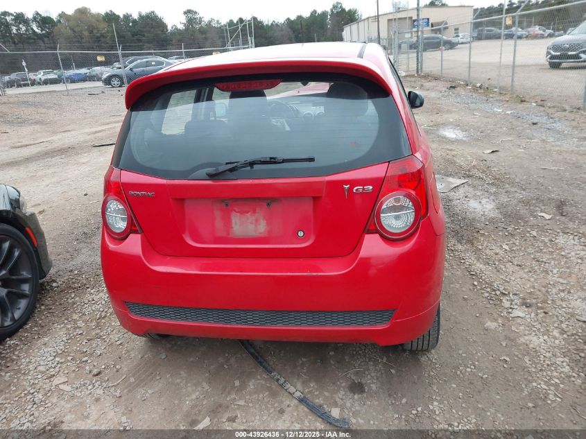2009 Pontiac G3 VIN: KL2TD66E79B654277 Lot: 43926436