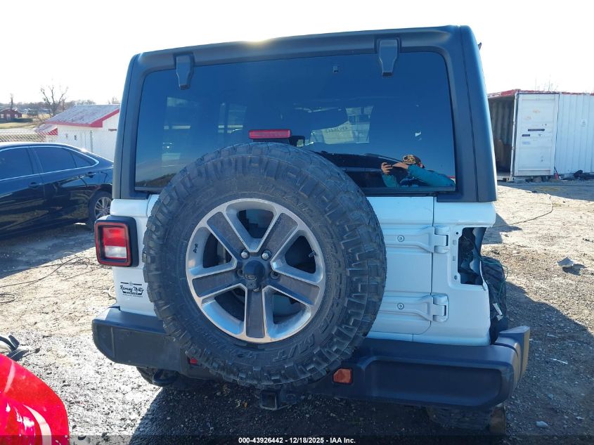 2020 Jeep Wrangler Unlimited Sahara 4X4 VIN: 1C4HJXEN1LW147765 Lot: 43926442