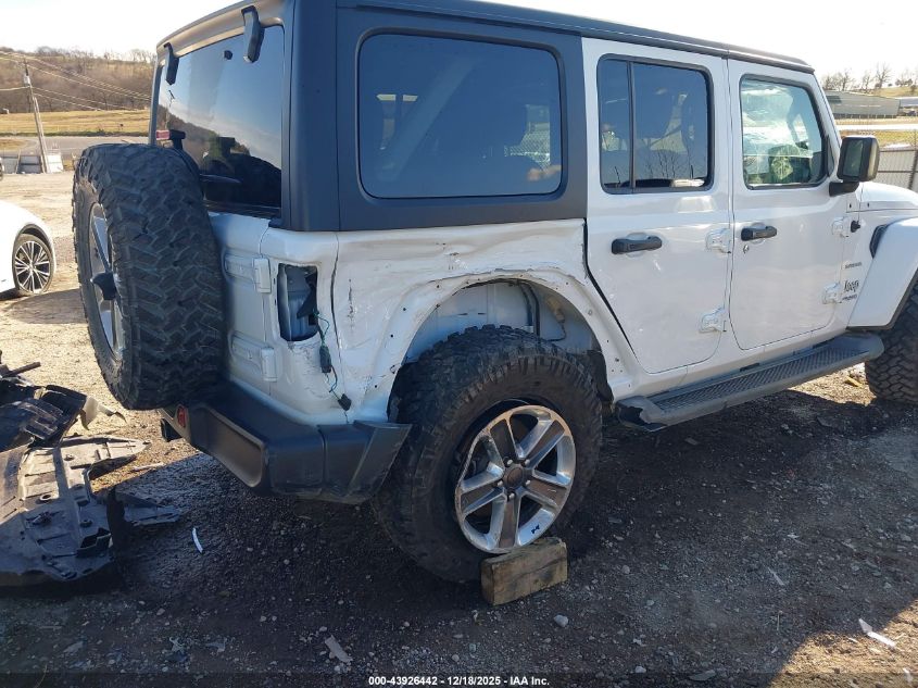 2020 Jeep Wrangler Unlimited Sahara 4X4 VIN: 1C4HJXEN1LW147765 Lot: 43926442