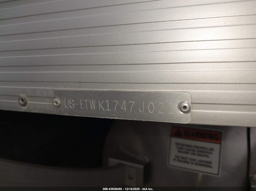 2021 Bennington 22Lsr VIN: 00000ETWK1747J021 Lot: 43926458