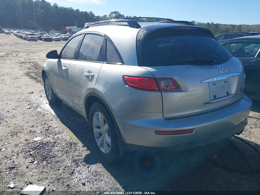 JNRAS08W74X218117 2004 INFINITI FX photo no. 3