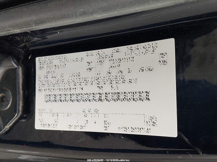 2016 Ford F-150 Xlt VIN: 1FTEX1EP8GKE41144 Lot: 43926495