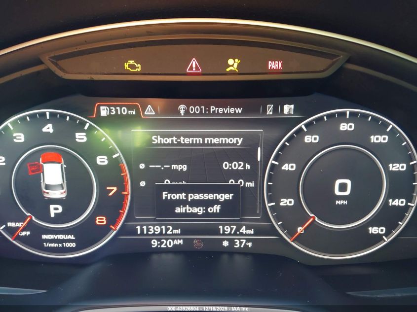 2018 Audi Q7 3.0T Premium VIN: WA1VAAF73JD054944 Lot: 43926504