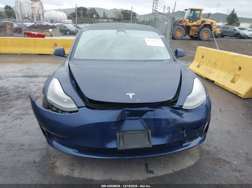 2023 Tesla Model 3 Rear-Wheel Drive VIN: 5YJ3E1EA5PF422637 Lot: 43926539