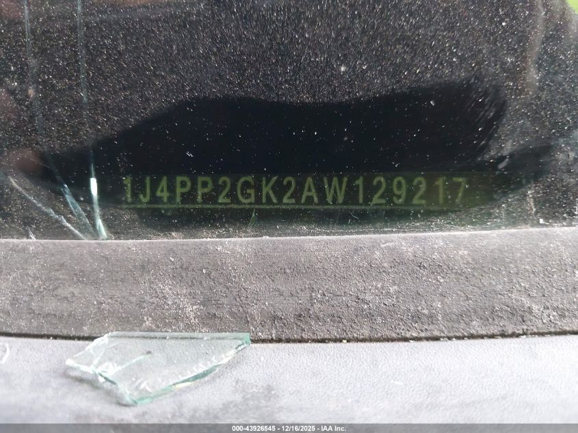 2010 Jeep Liberty Sport VIN: 1J4PP2GK2AW129217 Lot: 43926545