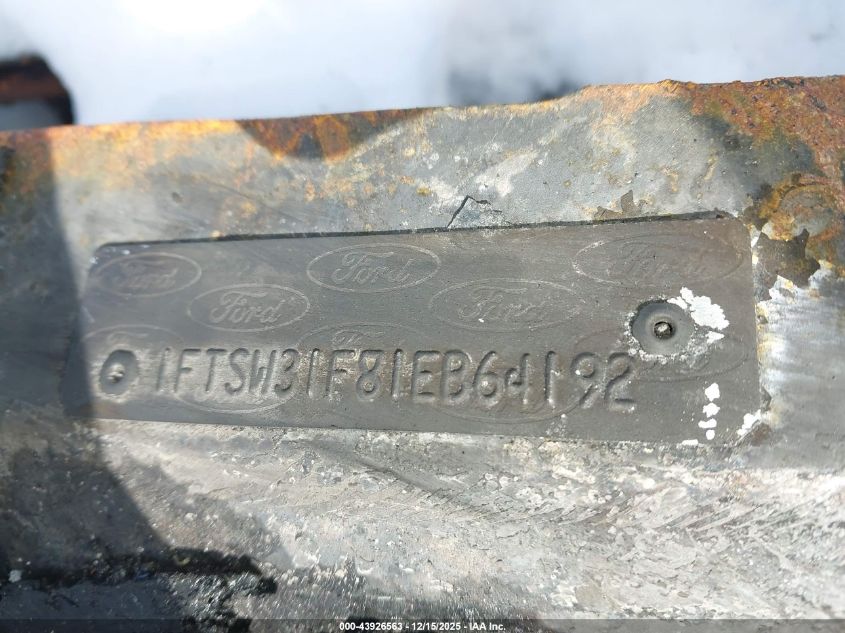 2001 Ford F-350 Lariat/Xl/Xlt VIN: 1FTSW31F81EB64192 Lot: 43926563
