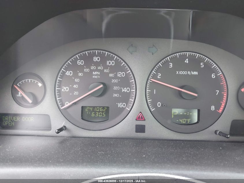 2003 Volvo S80 2.9 VIN: YV1TS92D931309583 Lot: 43926595