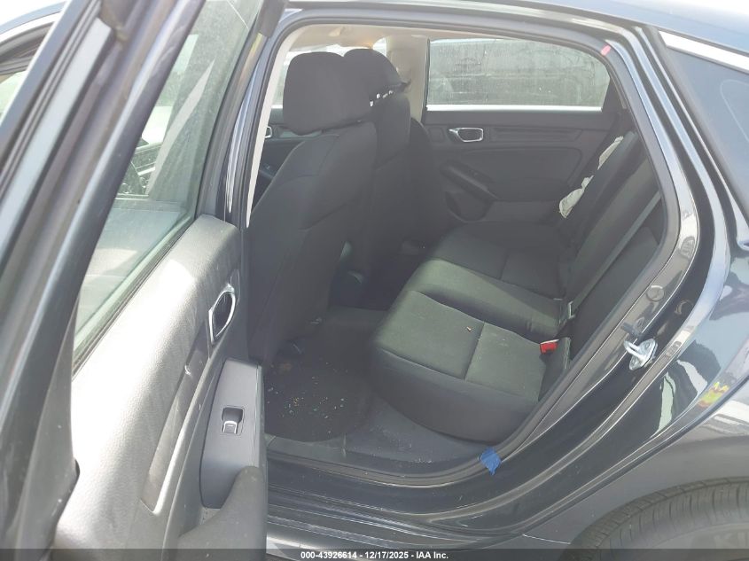 2025 Honda Civic Lx VIN: 2HGFE2F25SH508030 Lot: 43926614