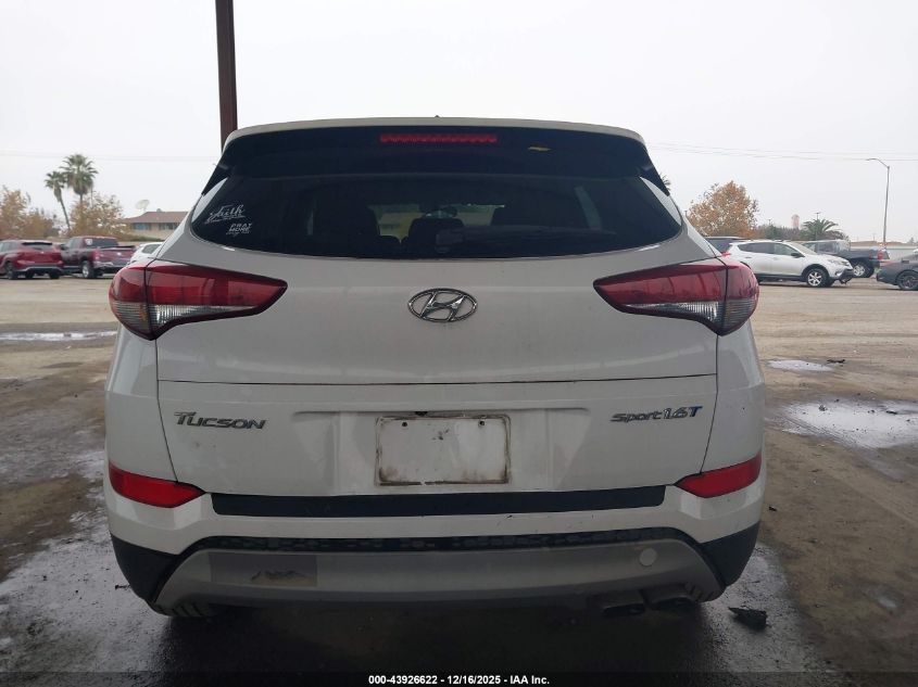 2017 Hyundai Tucson Sport VIN: KM8J33A20HU301994 Lot: 43926622