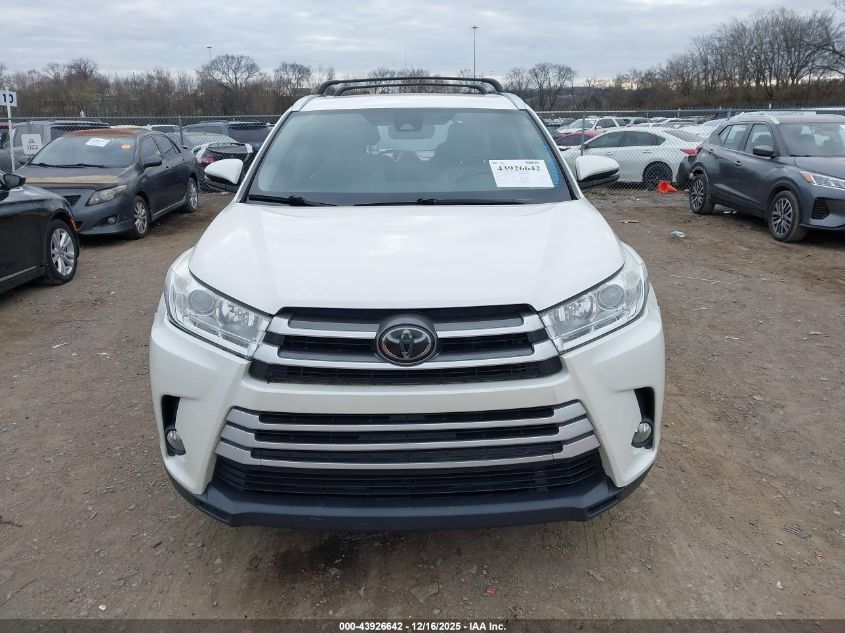 2019 Toyota Highlander Xle VIN: 5TDJZRFH8KS589987 Lot: 43926642