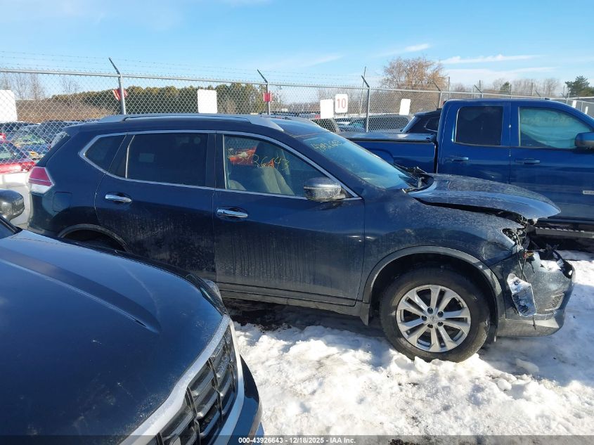 2016 Nissan Rogue Sv VIN: KNMAT2MV1GP734645 Lot: 43926643