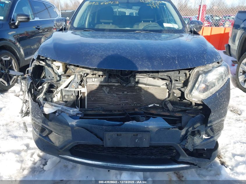 2016 Nissan Rogue Sv VIN: KNMAT2MV1GP734645 Lot: 43926643