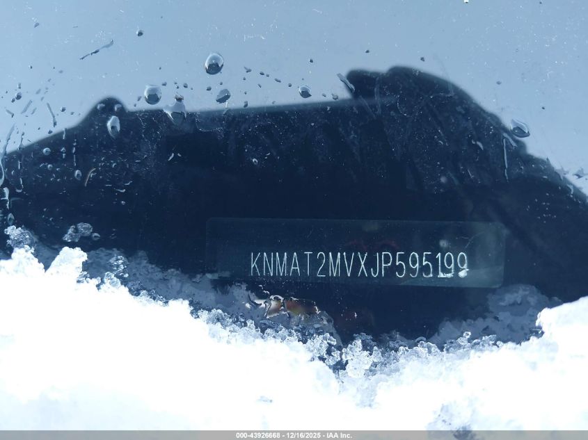 2018 Nissan Rogue Sv VIN: KNMAT2MVXJP595199 Lot: 43926668