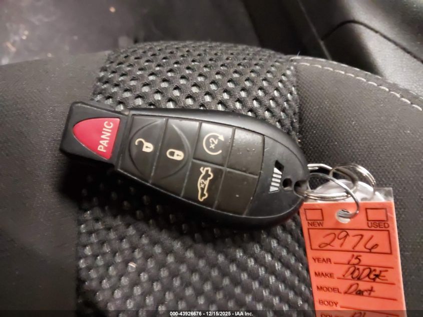 2015 Dodge Dart Sxt VIN: 1C3CDFBB9FD320460 Lot: 43926676